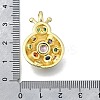 Brass Micro Pave Colorful Cubic Zirconia Pendants KK-V010-15G-3