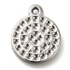 304 Stainless Steel Pendant Rhinestone Settings STAS-I310-21P-1
