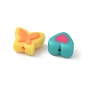 Opaque Resin Beads & Pendants RESI-XCP0001-10-3