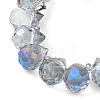 Electroplate Glass Beads Strands EGLA-D030-17R-3