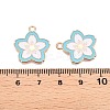 Light Gold Plated Alloy Enamel Pendants PALLOY-N176-28A-RS-3