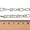 7MM 201 Stainless Steel Twisted Oval Link Chain Necklaces NJEW-K302-01P-5