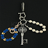 1Pc Zinc Alloy & Silicone Mobile Phone Straps HJEW-LP0002-47B-3