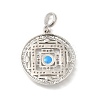 Rack Plating Brass Cubic Zirconia with Enaml Pendants KK-Q772-19P-2