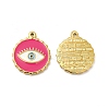 PVD Vacuum Plating 201 Stainless Steel Enamel Pendants STAS-J401-VC836-1