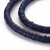 Flat Round Handmade Polymer Clay Bead Spacers X-CLAY-R067-4.0mm-35-3