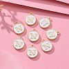 Golden Plated Alloy Charms X-ENAM-S118-01N-5