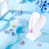 20Pcs Transparent Glass Pendants PALLOY-TAC0163-7