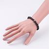 Lava Rock Stretch Bracelet BJEW-JB03139-3
