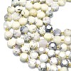 Natural White African Opal Beads Strands G-C116-A131-01-3
