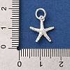 925 Sterling Silver Sea Animal Starfish Charms FIND-U013-16S-3