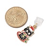 Christmas Theme Alloy Enamel Charm Mobile Straps HJEW-JM03452-3