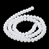 Imitation Jade Solid Color Glass Beads Strands EGLA-A034-J8mm-MD05-4