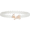 1Pc Acrylic Pearl Braided Stretch Chain Belts AJEW-CP0008-12A-1