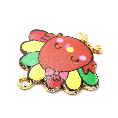 Cute Printed Alloy Pendants ENAM-L040-002B-03-1