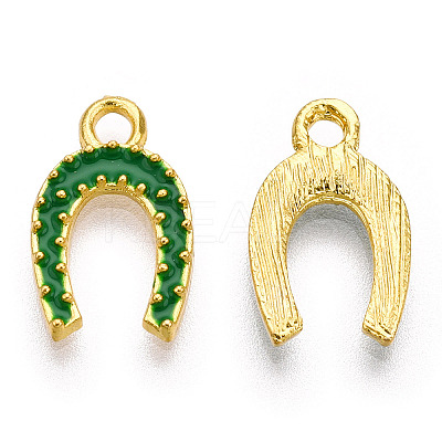 Alloy Enamel Charms ENAM-J445-02G-1