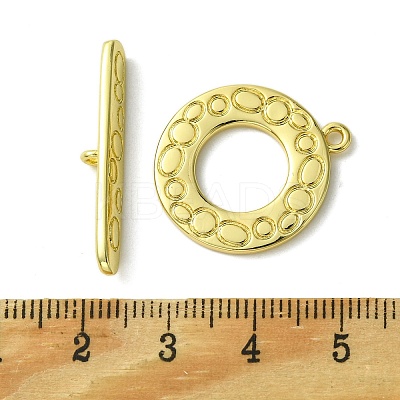 Eco-Friendly Brass Toggle Clasps KK-A204-21G-1