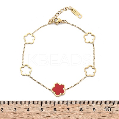 Ion Plating(IP) 304 Stainless Steel Link Bracelets BJEW-P345-11G-02-1