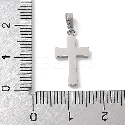 304 Stainless Steel Micro Pave Cubic Zirconia Pendants STAS-Z107-08P-09-1