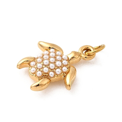 304 Stainless Steel ABS Imitation Pearl Pendants LS-STAS-B097-07G-06-1