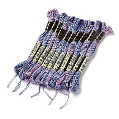 10 Skeins 6-Ply Polyester Embroidery Floss OCOR-K006-A66-1