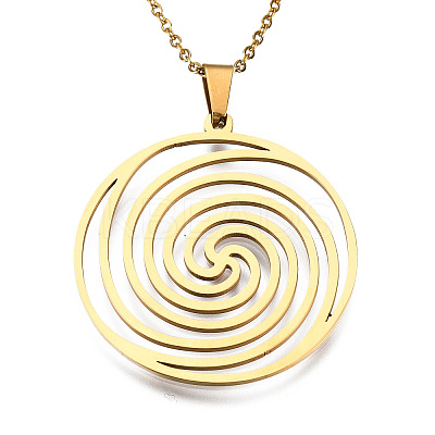 201 Stainless Steel Pendant Necklaces LS-NJEW-S105-JN601-45-2-1