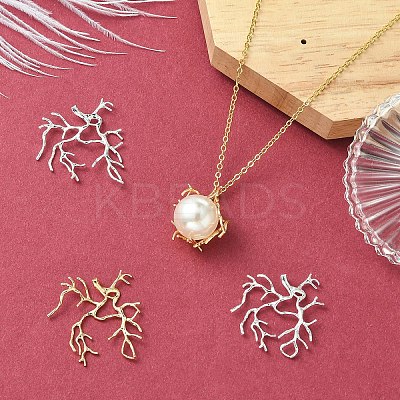 4Pcs 2 Colors Brass Pendants KK-YW0002-83-1