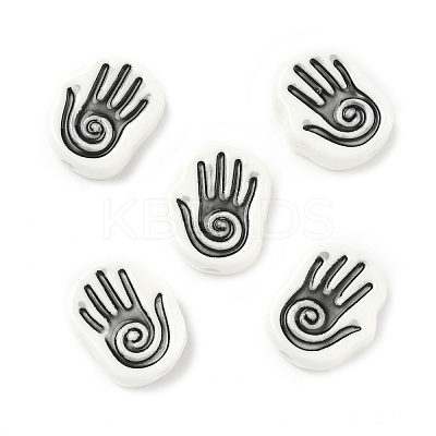 Handmade Porcelain Beads PORC-D025-02F-1
