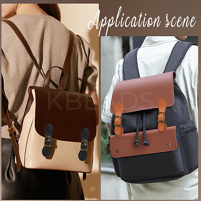 4Pcs 2 Colors Leather Toggle Buckle FIND-CL0002-20-1