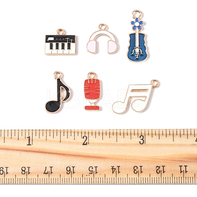 30Pcs 6 Styles Alloy Enamel Charms FIND-FS0003-99-1