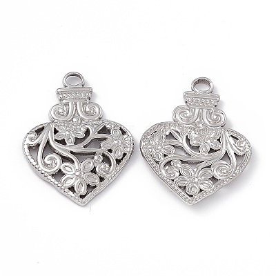 Non-Tarnish 304 Stainless Steel Pendants STAS-B031-08S-1