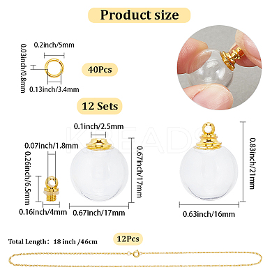 DIY Necklace Making Kits DIY-SC0030-98A-1