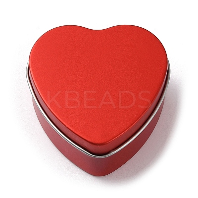 Tinplate Iron Heart Shaped Candle Tins CON-NH0001-02A-1