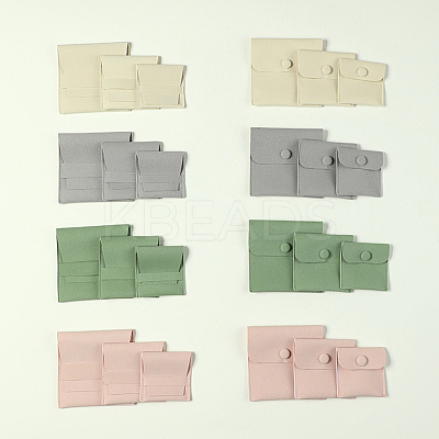 20Pcs Microfiber Jewelry Envelope Pouches ABAG-SP0001-47A-1