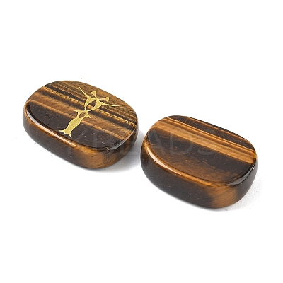 4Pcs 4 Styles Natural Tiger Eye Display Decorations G-F786-02C-06-1