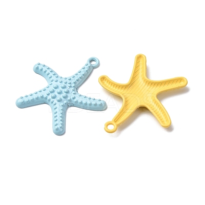 Spray Paint Alloy Pendants FIND-H060-01F-1