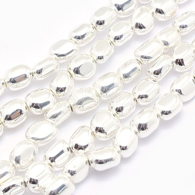 Electroplate Non-magnetic Synthetic Hematite Beads Strands G-L485-17A-S-1