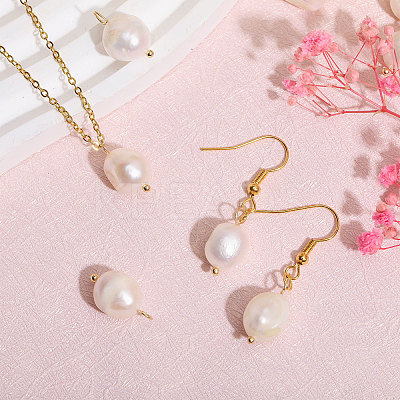 10Pcs Natural Freshwater Pearl Pendants FIND-CA0009-02C-1