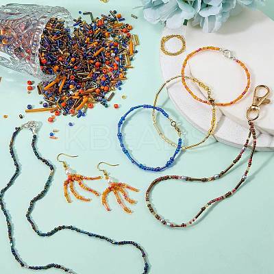 200G Electroplate Glass Seed Beads GLAA-SZ0002-17A-1