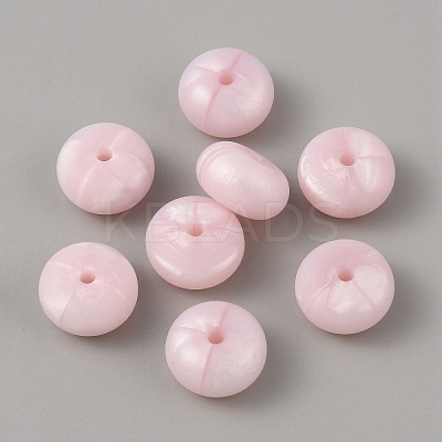 Rondelle Food Grade Eco-Friendly Silicone Beads SIL-TAC0010-04J-1
