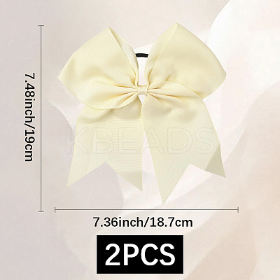 2Pcs Rubber Hair Ties MRMJ-SC0001-49G-1