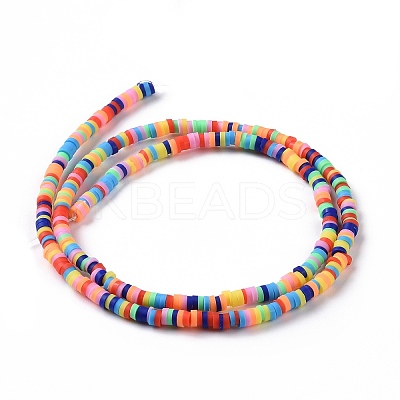 Handmade Polymer Clay Beads Strands CLAY-R089-3mm-017-1
