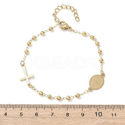 Religion 304 Stainless Steel Link Bracelets LS-BJEW-F524-05A-G-1