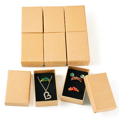 Rectangle Cardboard Paper Jewelry Box LS-CON-TAC0015-01C-1
