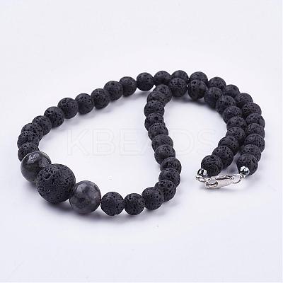 Natural Gemstone Beaded Necklaces & Stretch Bracelets Jewelry Sets SJEW-JS00918-1