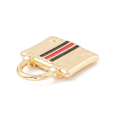 Brass Enamel Pendants KK-P217-05G-02-1