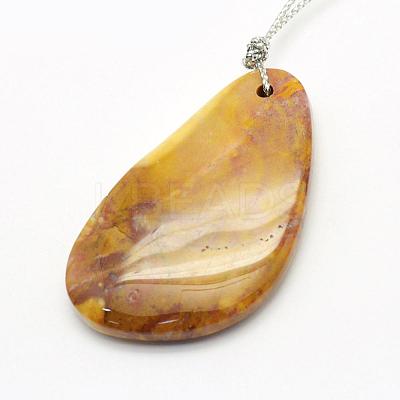 Natural Mixed Stone Pendants G-G694-B-17-1