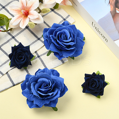 Cloth & Iron Alligator Hair Clips AJEW-SP0002-84D-1