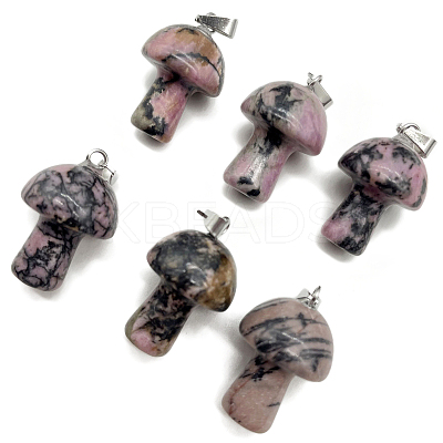 Natural Rhodonite Pendants FIND-SZC0010-559-1