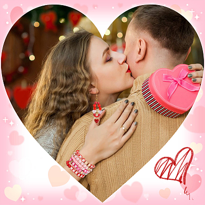 DIY Valentine's Day Jewelry Making Finding Kit DIY-PH0017-70-1